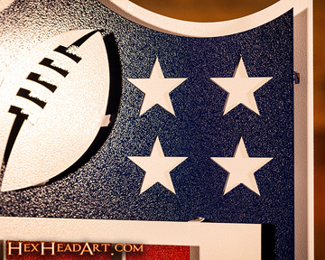 National Football League Shield 3D Vintage Metal Wall Art