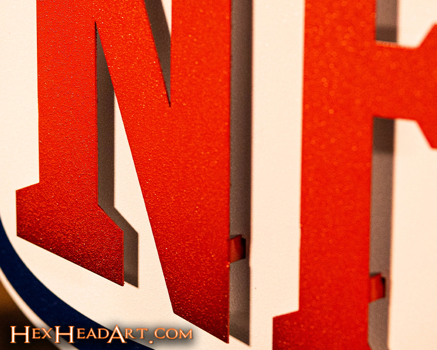 National Football League Shield 3D Vintage Metal Wall Art