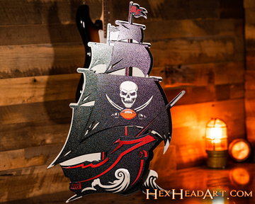 Tampa Bay Buccaneers Ship 3D Vintage Metal Wall Art