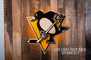 Pittsburgh Penguins NHL 3D Vintage Metal Wall Art