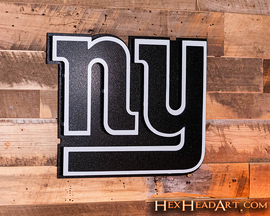 MONOCHROME - New York Giants "NY" 3D Vintage Metal Wall Art