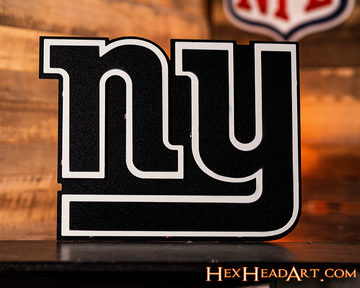 MONOCHROME - New York Giants "NY" 3D Vintage Metal Wall Art