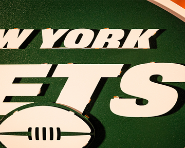 New York Jets 3D Vintage Metal Wall Art