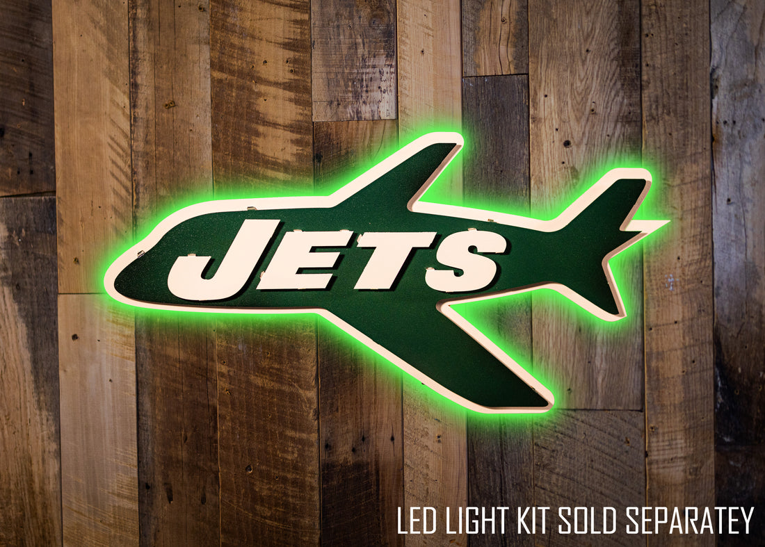 New York Jets Throwback "1963 JET" 3D Vintage Metal Wall Art