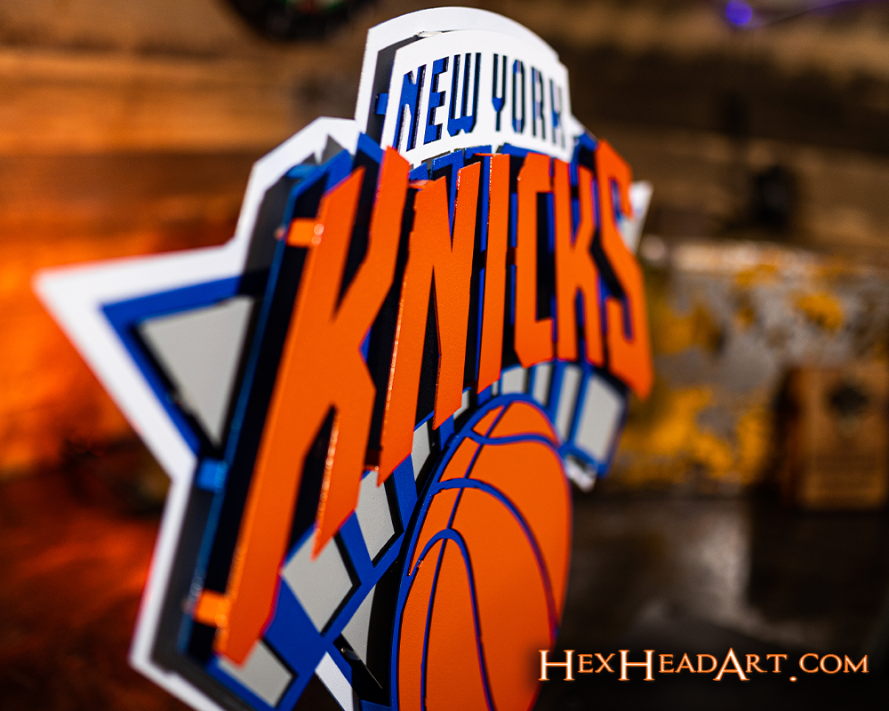 New York Knicks 3D Vintage Metal Wall Art