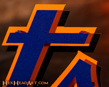 New York METS Cooperstown Script 1998-2009 Vintage Metal Wall Art