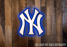 Load image into Gallery viewer, New York Yankees &quot;NY&quot; WHITE 3D Metal Wall Art
