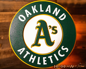 Oakland A's Crest 3D Metal Wall Art