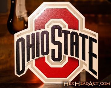 The Ohio State 3D Metal Artwork