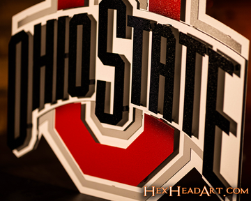 The Ohio State 3D Metal Artwork