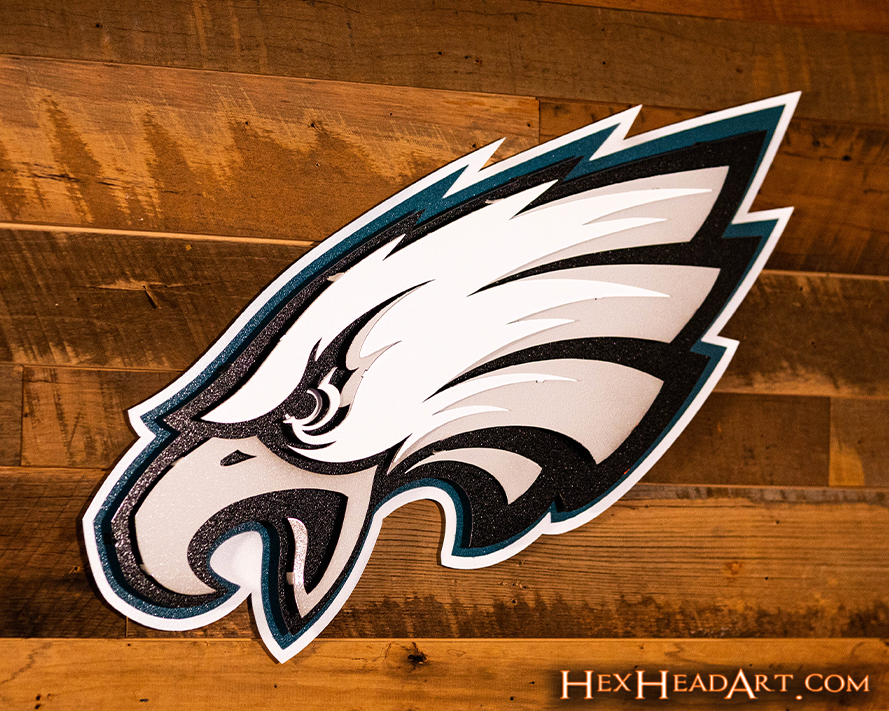 Philadelphia Eagles Mascot 3D Vintage Metal Wall Art