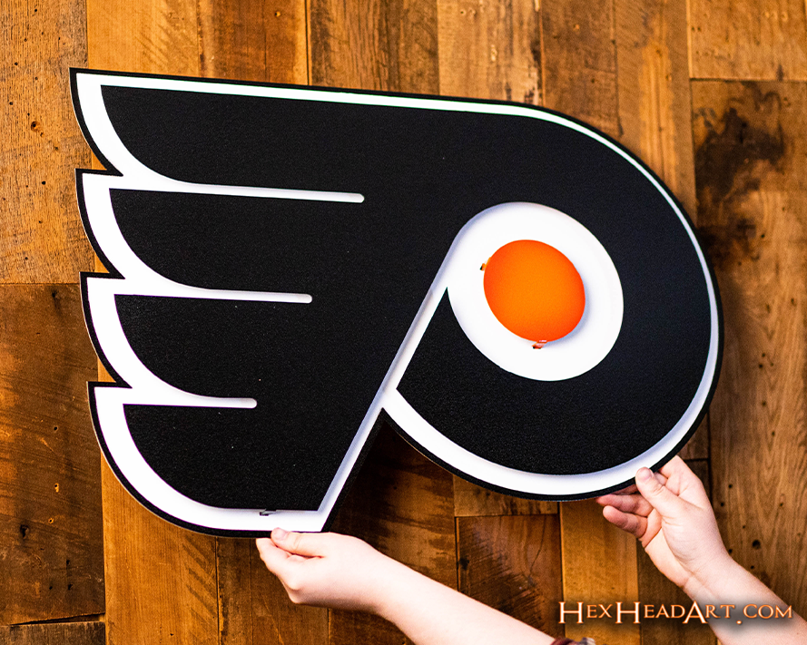 Philadelphia Flyers NHL 3D Vintage Metal Wall Art