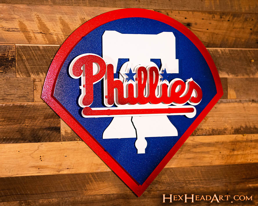 Philadelphia Phillies 12 x 12 World Series Home Plate Metal Sign