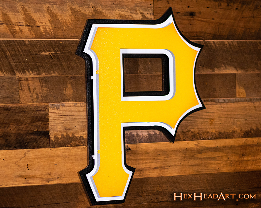 Pittsburgh Pirates "P" Logo 3D Metal Wall Art