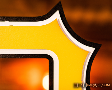 Pittsburgh Pirates "P" Logo 3D Metal Wall Art