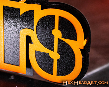 Pittsburgh Steelers Iconic "Steelers" 3D Vintage Metal Wall Art