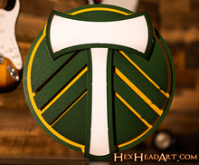 Load image into Gallery viewer, Portland Timbers 3D Vintage Metal Wall Art
