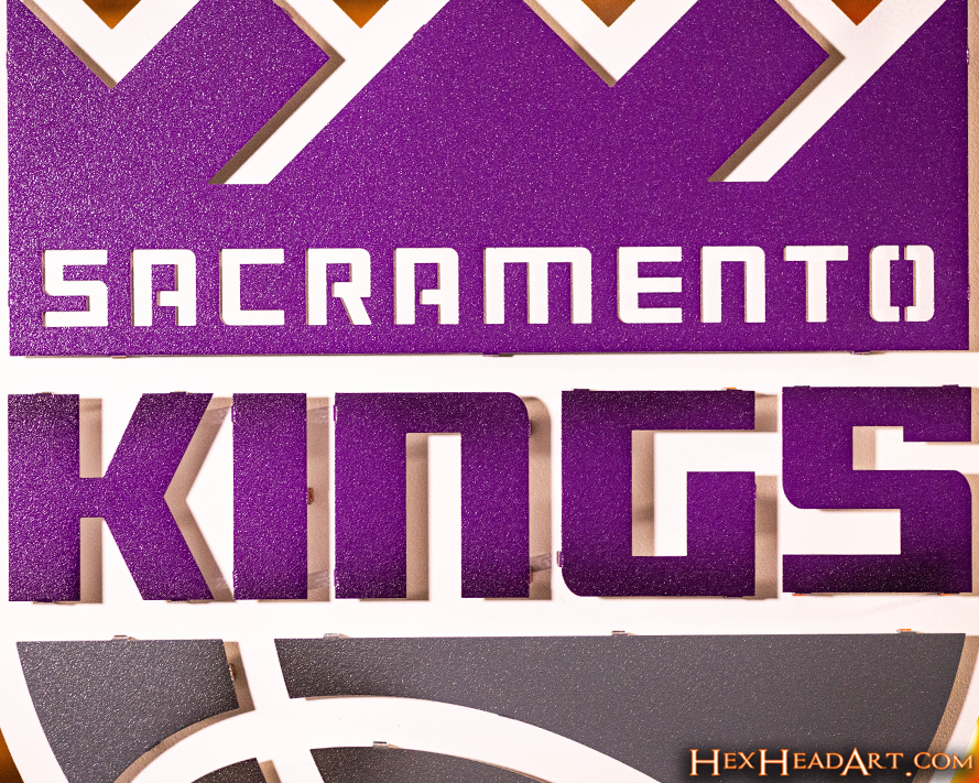 Sacramento Kings 3D Vintage Metal Wall Art