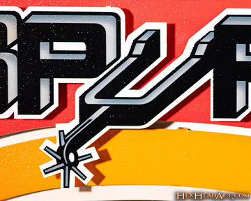 San Antonio Spurs "1989-2002" 3D Vintage Metal Wall Art