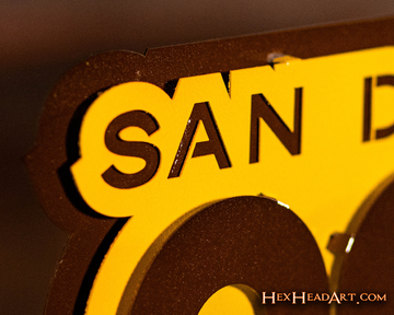 San Diego Padres Cooperstown 1978 "PADRES" 3D Vintage Metal Wall Art