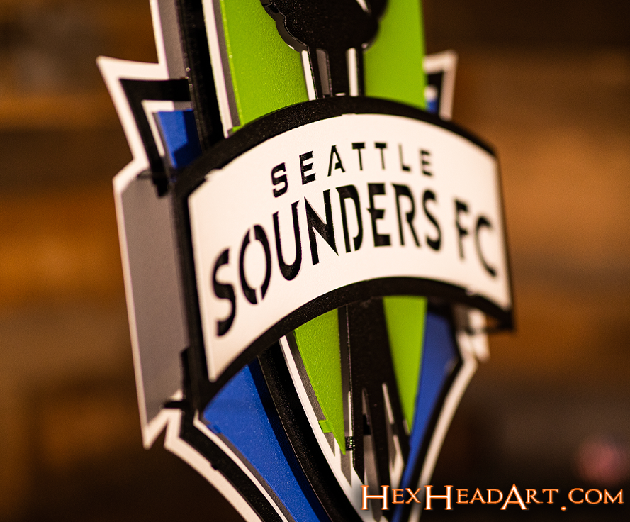 Seattle Sounders FC 3D Vintage Metal Wall Art