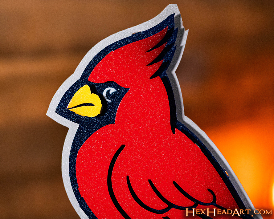 St. Louis Cardinals "BIRD on a BAT" Logo 3D Metal Wall Art