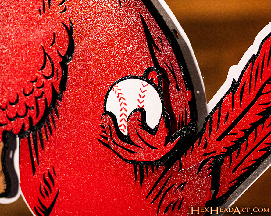 St. Louis Cardinals "VINTAGE CARDINAL" Logo 3D Metal Wall Art