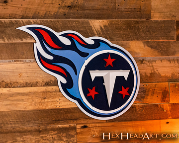 CLOSE OUT -- Tennessee Titans 3D Vintage Metal Wall Art