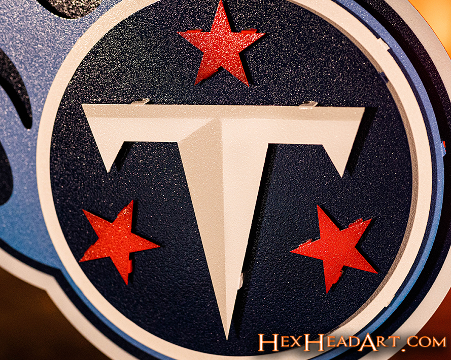 CLOSE OUT -- Tennessee Titans 3D Vintage Metal Wall Art