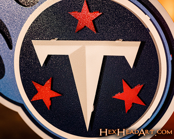CLOSE OUT -- Tennessee Titans 3D Vintage Metal Wall Art
