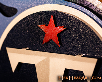 CLOSE OUT -- Tennessee Titans 3D Vintage Metal Wall Art