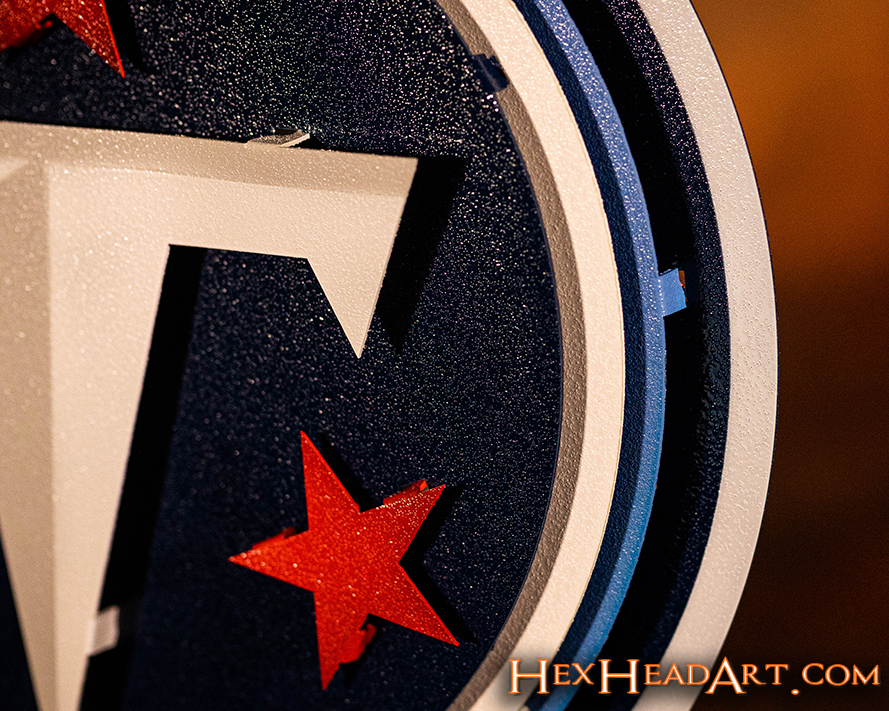 CLOSE OUT -- Tennessee Titans 3D Vintage Metal Wall Art