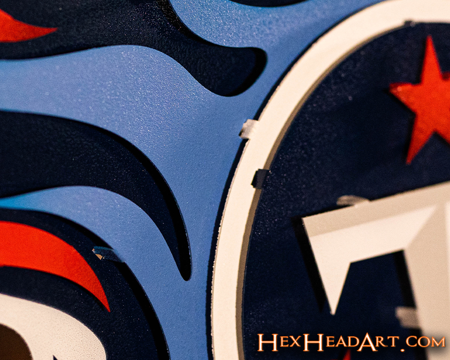 CLOSE OUT -- Tennessee Titans 3D Vintage Metal Wall Art