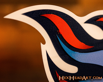 CLOSE OUT -- Tennessee Titans 3D Vintage Metal Wall Art