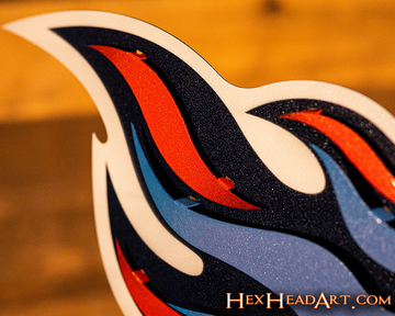 CLOSE OUT -- Tennessee Titans 3D Vintage Metal Wall Art