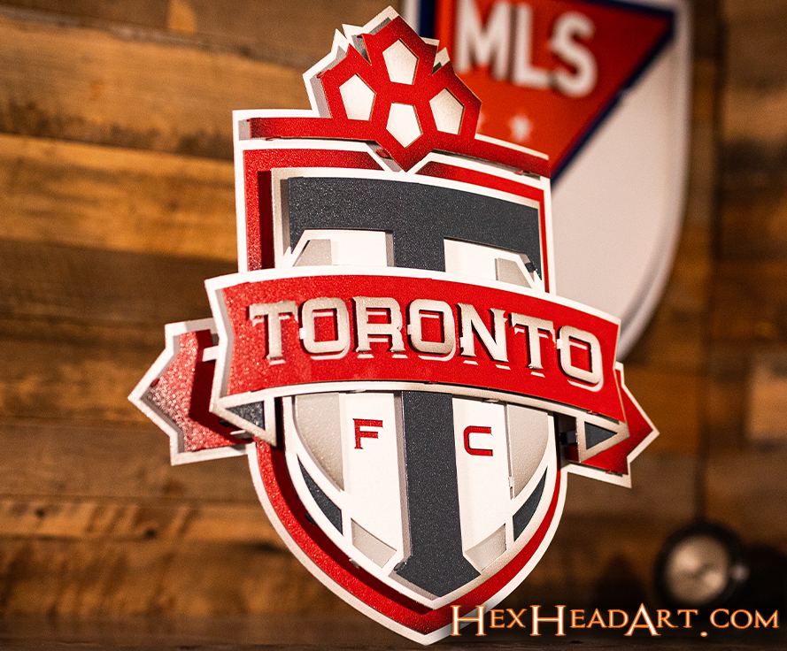 CLOSE OUT - Toronto FC 3D Vintage Metal Wall Art
