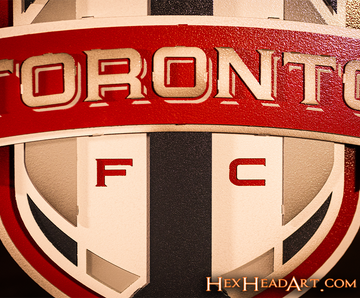 CLOSE OUT - Toronto FC 3D Vintage Metal Wall Art