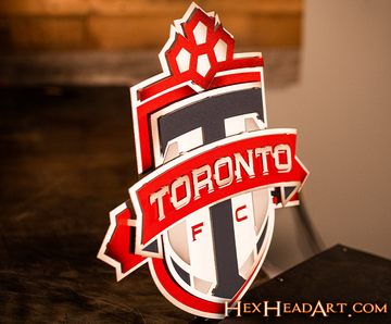 CLOSE OUT - Toronto FC 3D Vintage Metal Wall Art