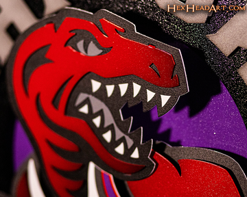 Toronto Raptors Vintage "1995-2008" 3D Metal Wall Art