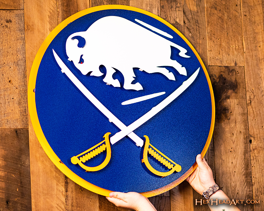Buffalo Sabres NHL 3D Vintage Metal Wall Art