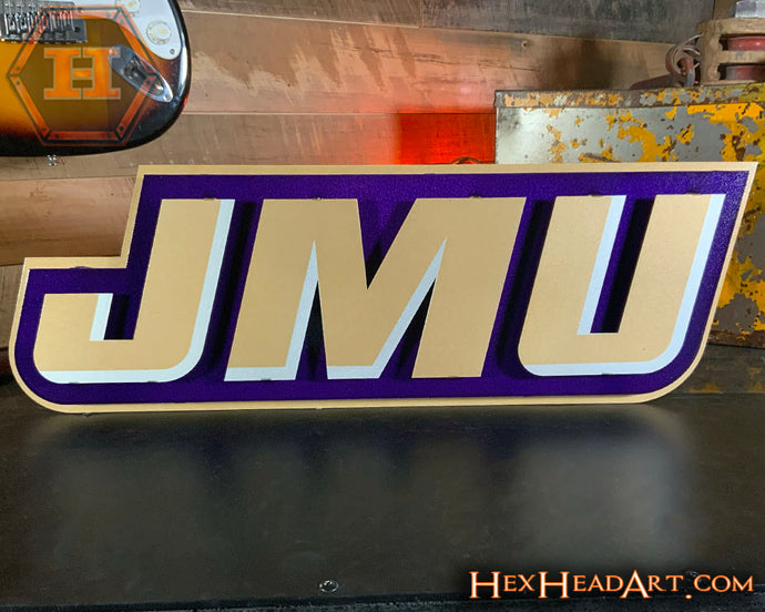 James Madison JMU 3D Metal Wall Art