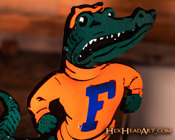 Florida "Albert the Alligator" VAULT 3D Metal Wall Art