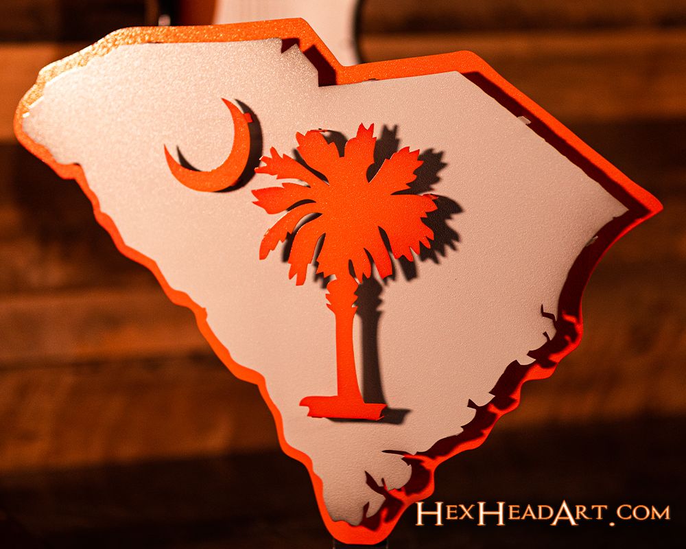 South Carolina State Emblem 3D Metal Art