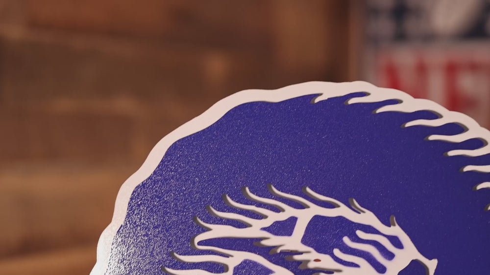 Los Angeles Rams Throwback "1970-82" 3D Vintage Metal Wall Art