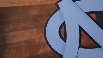 North Carolina Tar Heels "NC" 3D Vintage Metal Wall Art