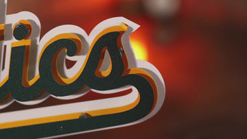 Oakland A's Script 3D Metal Wall Art