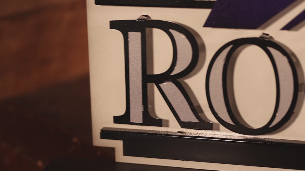 Colorado Rockies Crest 3D Metal Wall Art