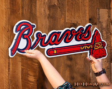 Atlanta Braves Tomahawk 3D Metal Wall Art