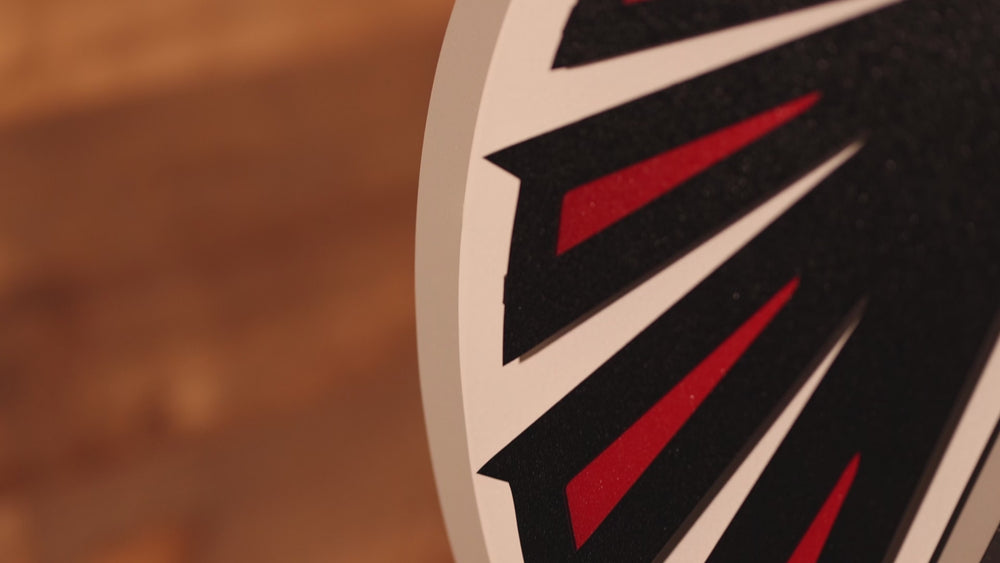 Atlanta Falcons 3D Vintage Metal Wall Art