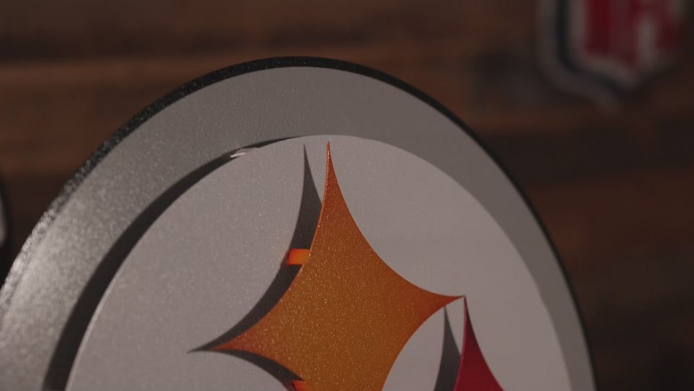 Pittsburgh Steelers "Steelmark" 3D Vintage Metal Wall Art